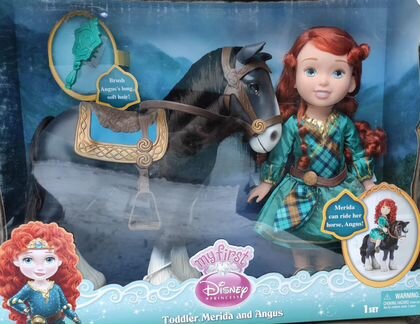 Набор с куклой Disney Малышка Мерида и конь Ангус