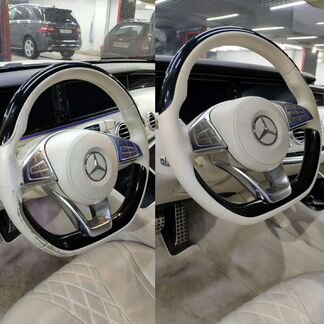 Реставрация и ремонт кожи, покраска рулей