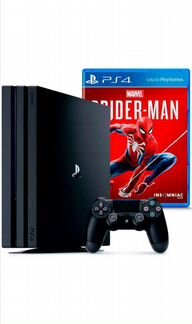 Sony PlayStation 4 PRO с игрой человек паук