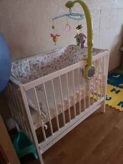 Кроватка + бортик +матрас кокосовый