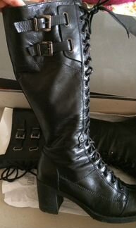 Сапоги высокие на шнуровке Nero Gardini