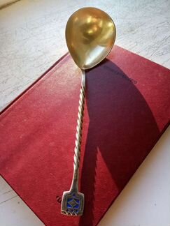 Серебряная салатная ложка,СССР, Прибалтика, 1969г