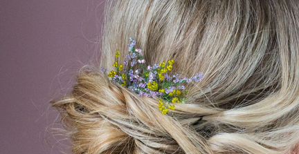 Гребень для волос Сирень Свадебный