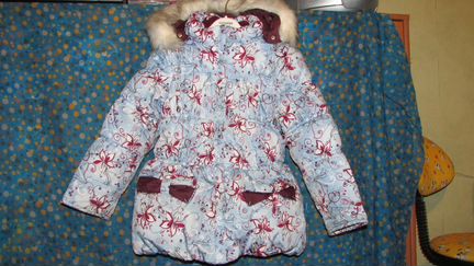 Комбинезон и куртка зимний на девочку р.122