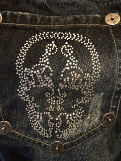 Оригинальные джинсы Thomas Wilde с черепами