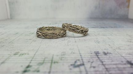 Обручальные кольца «плетенные»