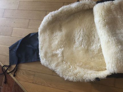 Детский меховой конверт в коляску