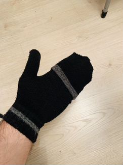 Зимние перчатки валенки