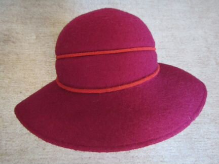 Шляпа фетровая женск., р. 56-58 (+шарф+подарок)