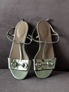 Кожаные босоножки Gucci Оригинал