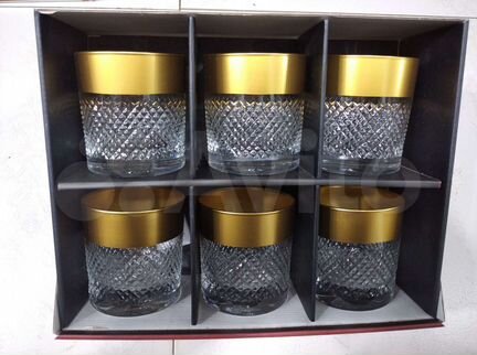 Стаканы Чехия. Фелиция Bohemia Gold ориг.100 оптов