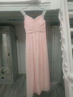 Платье вечернее нежно-розовое новое 46-48