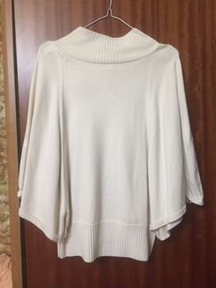 Кофта размахай-ка или летучая мышь кремового цвета