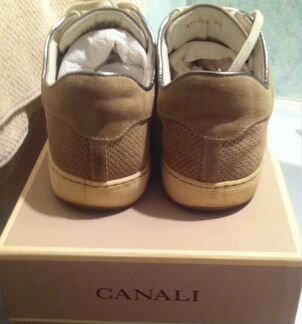 Кроссовки canali замша с перфорацией