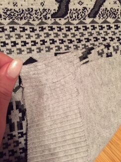 Свитер на мальчика, 134 размер, серый с оленями