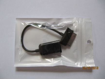 USB адаптер для планшетов samsung (провод для заря