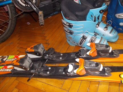 Горнолыжный комплект Rossignol 120см- бот.Lange-28