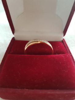 Кольцо с бриллиантами размер 18