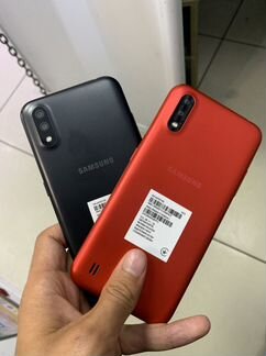 Samsung galaxy a01 2/16 black &red