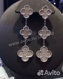 Золотые серьги с бриллиантами