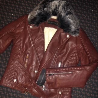 Новаякуртка кожаная утеплённая