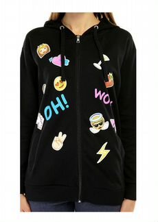 Толстовка с аппликацией и капюшоном в идеале