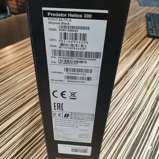 Новый Ноутбук Acer Predator Helios 300 PH317-53-77