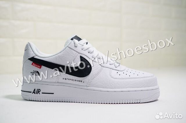 air force 1 north face supreme