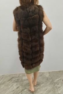 Меховой жилет из песца