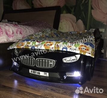 Кровать-машина EVO бмв черный