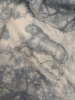 Палантин Christian Dior Gray Toile de Jouy motif