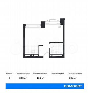 Апартаменты-студия, 30.8 м², 5/24 эт.