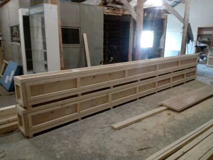 Ящики деревянные, тара экспортная