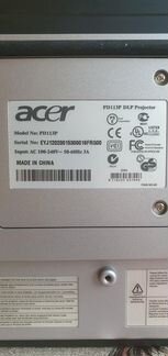 Портативный проектор acer PD113P