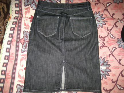 Джинсовая юбка zara woman