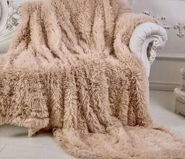 Плед плюшевый травка