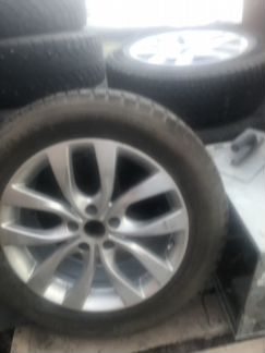 Оригинальные диски Mazda CX 5 R18 с резиной Contin