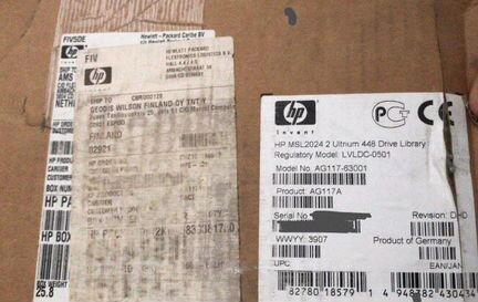 Новые HP AG117A MSL2024 Ultrium 448 Drive Library