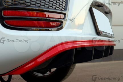 Диффузор заднего бампера GT-Line на KIA Ceed JD V2