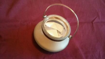 Подсвечник стекло и металл