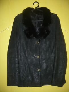 Дубленка натуральная миллитари 44-46