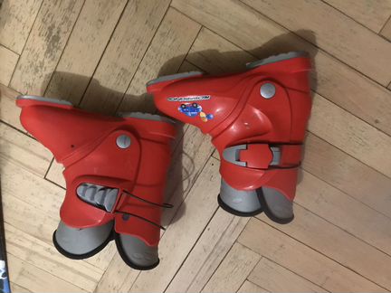 Детские горные лыжи 104 и ботинки 19,5 см