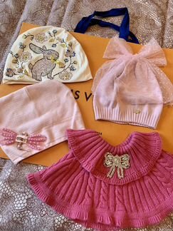 Шапки на девочку 6-7 лет, 52 р