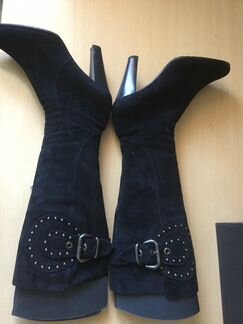 Сапоги зимние Loriblu натур.замша р.37,5-38