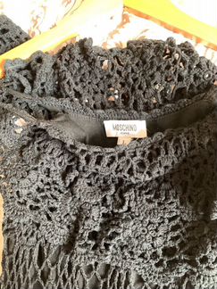 Маленькое черное платье moschino jeans размер м