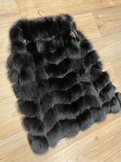 Жилетка меховая натуральная песец