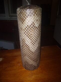 Интерьерные свечи в натуральной змеиной коже
