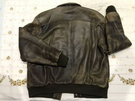 Мужская кожаная куртка пилот U2