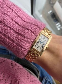 Cartier Tank Américaine Quartz 1710 Gold with brac