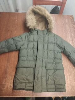 Куртка удлинённая зимняя Uniqlo 8-9 лет, 128см